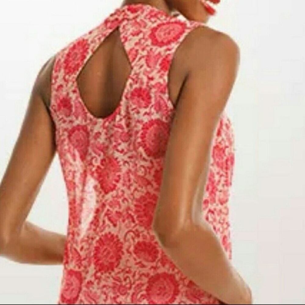 CAbi Women's Vita Blouse Pink Size XS Sheer Top 5037